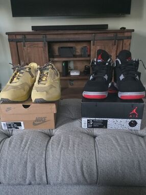 Saturn Air Max 1 & Jordan Bred 4 Size 14 - need GONE Fast! 🚨